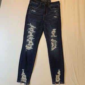 American eagle distressed jeggings size 6 short NWT